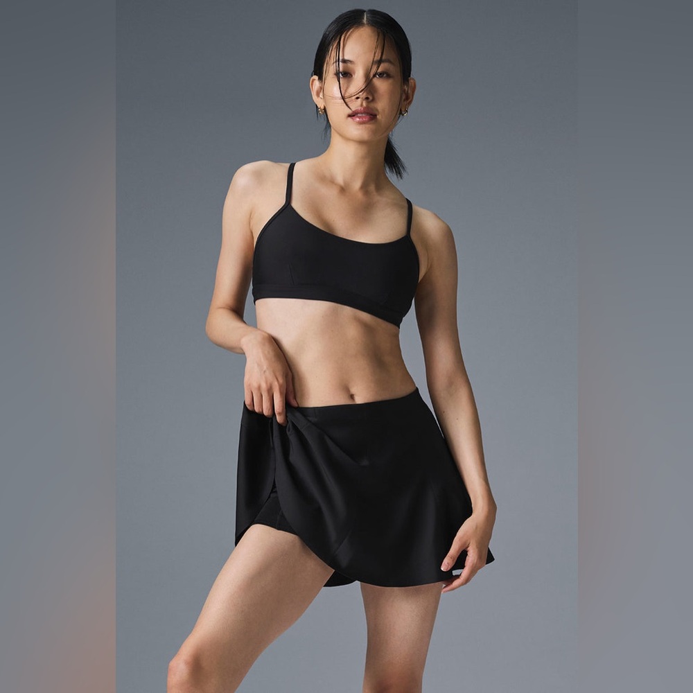 🆕 ALO Yoga Airlift Down The Line Tennis Skirt